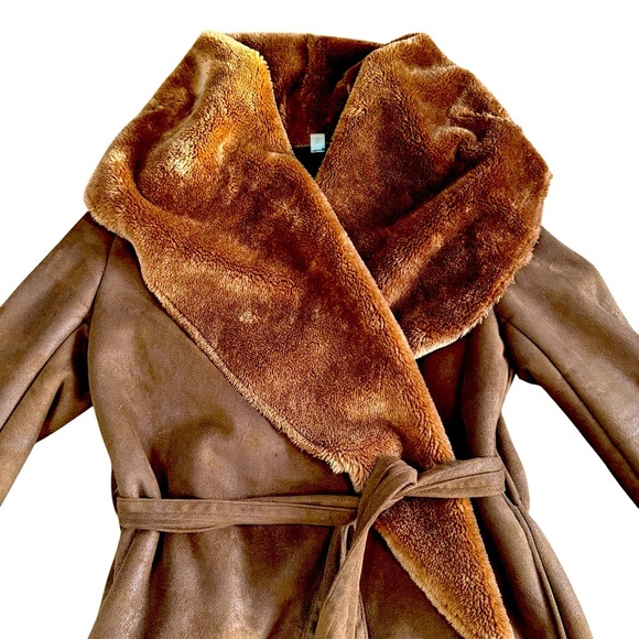 GET Faux Shearling Coat Women M Folklore Taylor Swift Fallcore - Picture 8 of 12